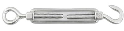 HESHUWEN Drahtseilklemme 304 Edelstahl Haken & Auge Spannschloss M4/M5/M6 Spannschloss Einstellbare Draht Seil Spanner Seilklemme(M5,10pcs)