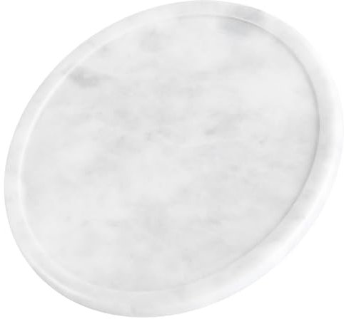 Ciieeo Plateau Marbre Naturel Décoratif Assiette Présentation Polyvalente Pour Snacks Desserts Et Fruits Secs Rangement Pratique Pour Bijoux Et Service à Domicile
