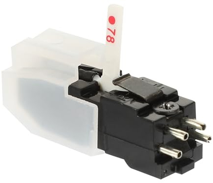 Toyvian Puntina del Grammofono a Doppio Ago Bianco Forma Multistrato in Abs, Risposta Estesa alle Frequenze, per Accessori Giradischi Vinile Colore Casuale