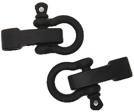 KREATIONS 2er Set O-Form Schäkel Schlüsselanhänger