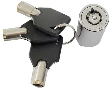dijiusidy Clés tubulaires pour remplacement de noyau de serrure de machine de jeu, cylindre de distributeur automatique en alliage de zinc, noyau de serrure en alliage