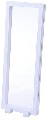 Zerodeko Présentoir Bijoux Boîte à Bijoux 3d Flottante, Film Pe Transparent, Cadre Blanc, 11x30 Cm, Affichage Maison Et Boutique
