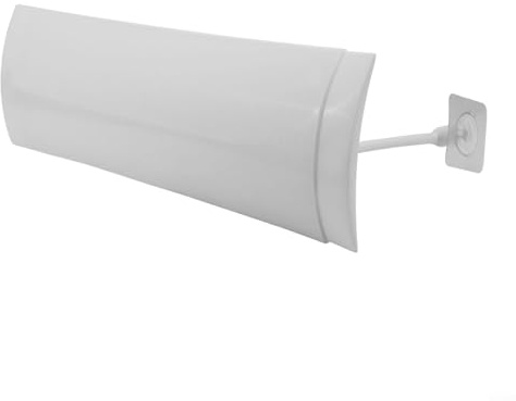 Protector deflector de viento ajustable para aire acondicionado, 180 grados retráctil AC Baffle Guard anti golpe directo, para unidades montadas en la pared, blanco, 58-104 cm
