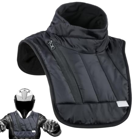 Mbiyhgta Chauffe-cou pour moto, tour de cou et poitrine | Cache-cou coupe-vent et noir, protège-nuque thermique chauffant pour activités de plein air en hiver, équipement d'hiver chaud, écharpe de