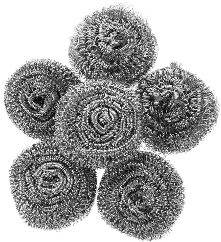 TOYANDONA 6 Piezas Estropajos de Acero Inoxidable Bola de Limpieza para Vajillas y Sartenes Reutilizables y Resistentes para Cocina y Restaurantes Depurador de Metales Eficaz y