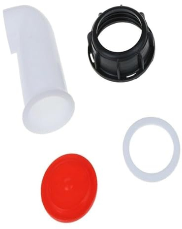 Confezione da 2 for raccordo rubinetto di scarico for serbatoio IBC for acqua, olio, carburante, ugello di versamento diesel