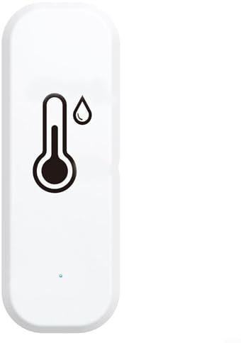 Sensore termostato wireless e igrometro digitale per interni e umidità per app, controllo del clima domestico portatile (A)