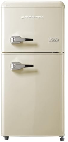 PYRAMIDEA Frigo Retrò 100 litri lordi Color Crema MAMBO105C