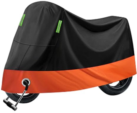 MYRFCSA Funda para Motocicleta, para Yamaha Xmax 250 300 Xmax 400 125 Xmax 300 Xmax 125 Impermeable Protección UV Anti-Polvo Anti-Viento Nieve Exterior Interior Resistente L 220 * 95 * 110cm,D