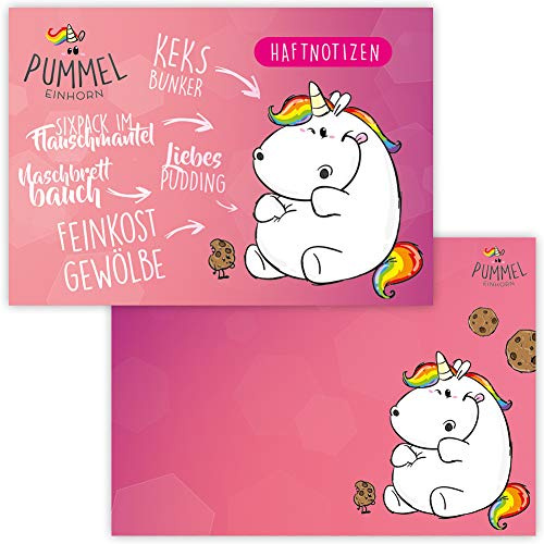 Pummel & Friends - Haftnotizen - Pummeleinhorn (Naschbrettbauch)