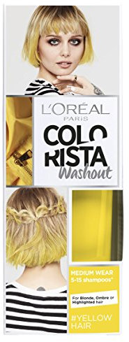 L'Oreal Paris Colorista Washout Yellow Neon Semi-Permanent Hair Dye 80ml