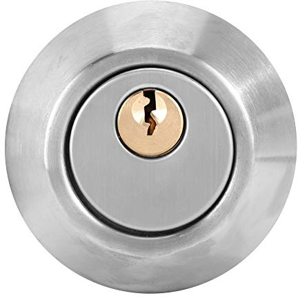 Sonew Sicherheits Türschloss, Einzylinder Edelstahl Diebstahlsicherungs Türschlösser für Türen, Heim und Bürogebrauch(Silber)