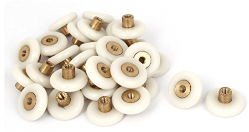 Aexit Bad duschtür fenster schrank schiebe rolle rolle 24mm dia 30 stück (e3533ed54c4316fd762fd51d18b3efbb)