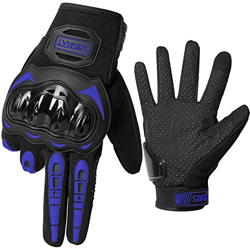 LVNRIDS Motorradhandschuhe Touchscreen Vollfinger Handschuhe für Herren Damen, für Motorradrennen Mountainbike Motorcross