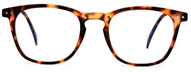 Muunel Blue Light Reading Glasses with Essilor Anti-glare Coating, William UVAllBlue™, HD Vision, Tortoise Square Frame for Women, Power +1.25 Hipermetropie