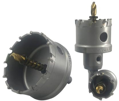 Hartmetall-Kernbohrer-Lochsäge, Metallbearbeitungsschneider, Edelstahl-Legierung, Metall-Bohrspitze, 105/110 mm Bohrer-Set, 1 Stück, 110 mm