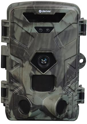 Denver WCT-8016 Wildkamera – 50 MP Fotos, 4K UHD Video, Nachtsicht mit IR-LEDs, Bewegungsmelder, Wasserdicht IP65, Ideal für Wildtierbeobachtung & Überwachung