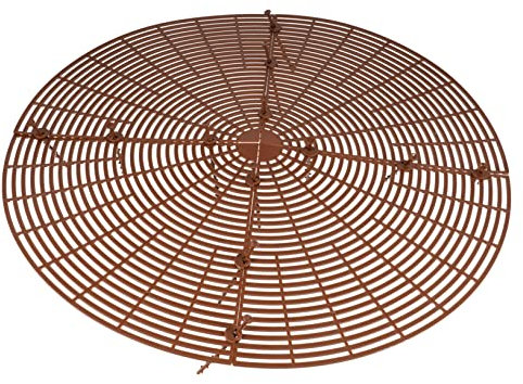 Milisten Blumentopfabdeckung Kunststoff Zuschneidbar Bodenschutz Für Katzen Und Kleinkinder Erdschutz Pflanzenschutzgitter Schutz Vor Verschmutzung Und Ausgraben Groß 52cm Braun