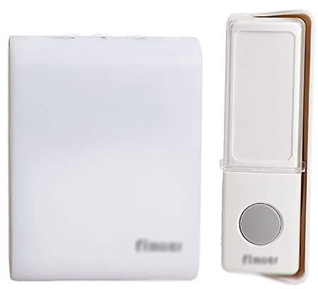 MOMCO Campanello Senza Fili Campanello Domestico Senza Fili Pulsante per Anziani Cercapersone Suono e Allarme Luminoso Flash colorato Funziona in Modo Semplice
