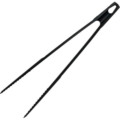 Fackelmann Fenix Pinzas de Cocina, Material RPET 100% Reciclado, Plástico Reciclable con Alta Resistencia al Calor hasta 230ºC, Alta Durabilidad, Anti Rayaduras, Color Negro, 30 cm, 1 ud.