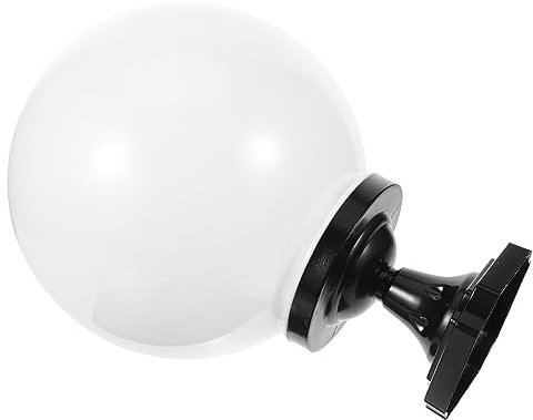 HANABASS Runder Lampenschirm Ersatz Aus Acryl Für Außenbeleuchtung Wie Terrassenpfostenleuchten Kugelförmiger Lampenabdeckung Für Zuhause Inklusive Kunststoff Basis