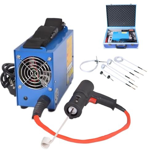 MhWrughts Electromagnetic Heating Mini Electric Induction Portable Fireless Induction Heater High Frequency Induction Heater 1.5KW with 4 Coils