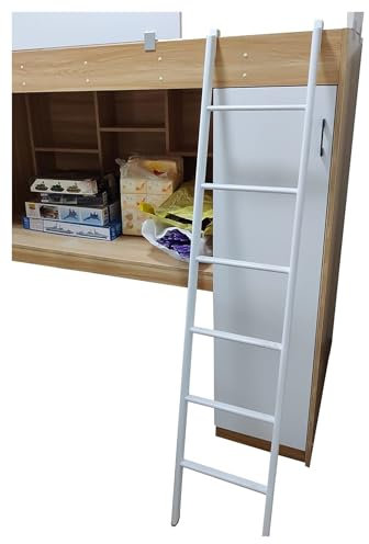 Scaletta per letto a castello con ganci, regolabile, per appartamenti scolastici, lunghezza 150 cm