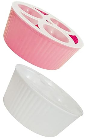 SUPVOX Maceta de Plástico PP para Bulbos de Tulipán y Jacintos Indicador de Nivel de Agua y Base Estable con 3 Compartimentos Pack de 2 Unidades Adecuado para Jardinería Pequeña