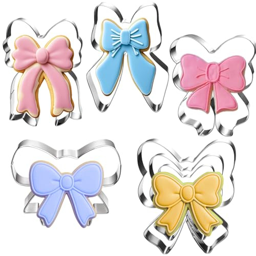 UKoosien slipskärare set – 7 delar (2,6 cm till 10,2 cm) – kakmått i rostfritt stål, diskmaskinssäker – för kakor, kakor och dekoration – perfekt för babyshower, bröllop och födelsedag