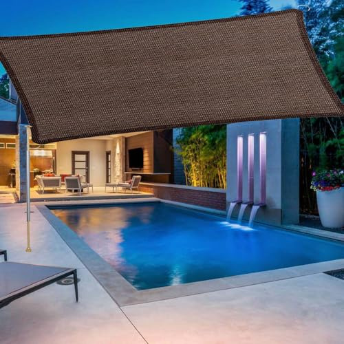 SRHIMEOS Vela Ombreggiante Giardino Rettangolare 3x4, Protezione UV 95% Tende da Sole per Esterno, Traspirante HDPE Vela Parasole Balcone, Terrazza Telo Ombreggiante Occhiellato
