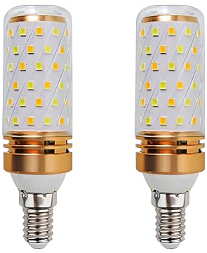 HUAMu E14 LED Mais Glühbirne 9W, 4000K Neutralweiß, ersetzt 100W Glühbirne, 900lm, E14 Mais Birnen mit 84 LEDs, 360° Abstrahlwinkel, Kein Flackern, Nicht dimmbar, 230V, 2er Pack