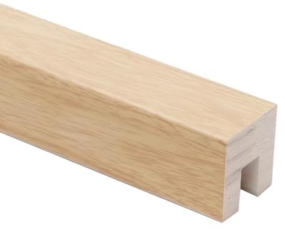 Barandillas de madera prémium para escaleras, barandillas superiores de cristal para vidrio de 12 mm de grosor, balaustrada para interiores y exteriores, 90 cm, duradera y elegante