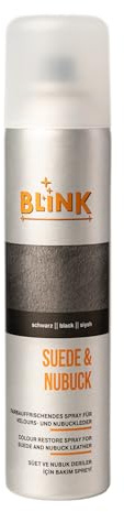 Flexicare BLINK Wildleder & Nubuk Spray 250ml - Farbauffrischer und Protektor für Schuhe - Erneuert verblasstes Wildleder und Nubuk - Schuhpflegespray für Sneaker, Stiefel und Leder