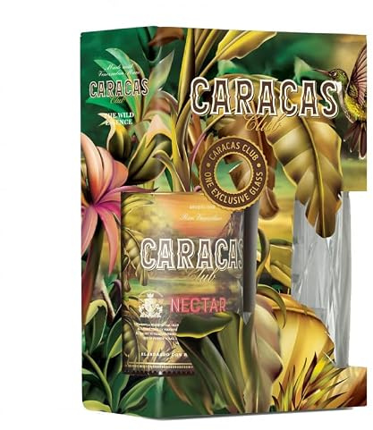 Caracas club nectar coffret avec un verre