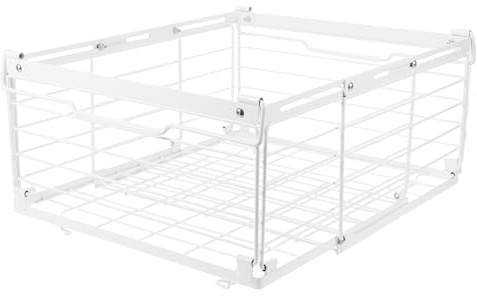 Gatuida Organizador de Congelador Apilable Ajustable Cesta de Almacenamiento de Alambre para Refrigerador y Arcón Optimiza Espacio y Mejora Conservación Diseño Colgante Fácil Acceso