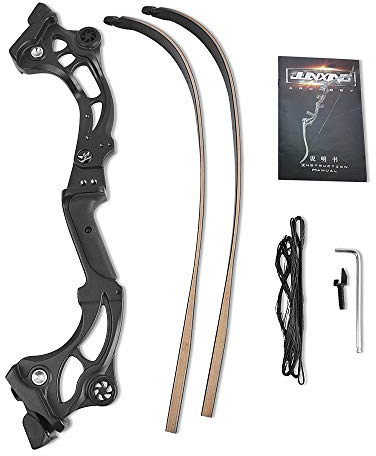 64 Take-Down-Recurvebogen-Set mit Pfeilen, 30-60 lbs, Profi-Rechtshänder-Set für Jagd und Bogenschießen, für Erwachsene (35)