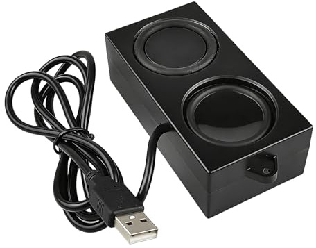 Gikfun Altavoz de tarjeta de sonido USB, altavoz estéreo de 4 ohmios y 5 W con Plug and Play, para Arduino, PC, portátil, computadora de escritorio y consola de juegos DIY EK2181