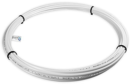 PureOne Systemflex Osmose-Schlauch 1/4 Zoll. Wasserschlauch für Wasserfilter, Kühlschrank, Osmoseanlage | Weiss 5 Meter
