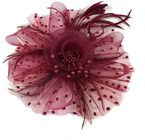 Xiang Ru Stirnbänder Mit Feder Netz Damen Mädchen Fascinators Hut Cocktail Tea Party Headwear