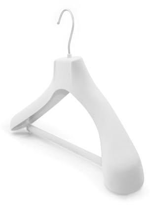 Kiroplast 12 Perchas de terciopelo blanco para colgar pantalones chaqueta hombros anchos abrigos chaquetas perchas terciopelo flocado abrigos perchas novia Atelier vestidos