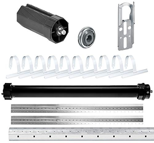 NOBILY Rolladen-Komplett-Set elektronischer Maxi-Rolladenmotor PE5 40/15-60 elektronische Endabschaltung (Zugkraft 90kg) für 60mm Achtkantwelle + Mechanik-Set bis zu einer Gesamtlänge von 3,50 Meter