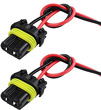 HUIQIAODS 9006 9005 Keramik Kabelbaum Weiblicher Adapter Buchsenstecker | für KFZ HB4 HB3 Nebelscheinwerfer Scheinwerfer