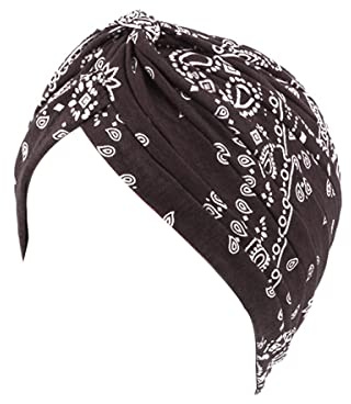 YEHUDAF LEE Turbane für Damen–Elastische Kopftücher Chemo/Bandana Damen–Bequeme Kopfbedeckung(Mehrfarbig)