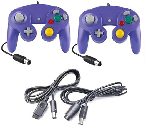 DARLINGTON & Sohns Controller Viola + Cavo di prolunga per Nintendo Game Cube Controller Viola Viola GC Extension Cavo di prolunga per Nintendo Wii