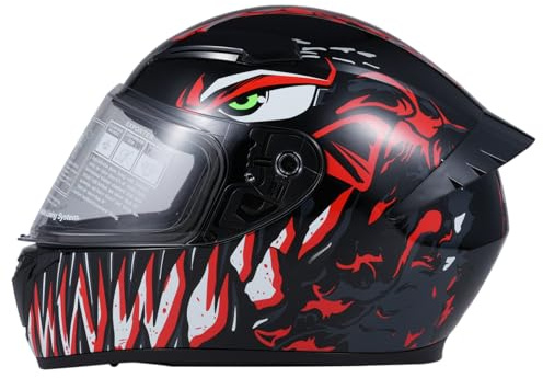 VISLONE Vislone Motorcycle Helmet Full Face Rapid Street Helmet Unisex Adult Cool Rider Equipment Four Seasons New Street Touring Motorcycle Helmet