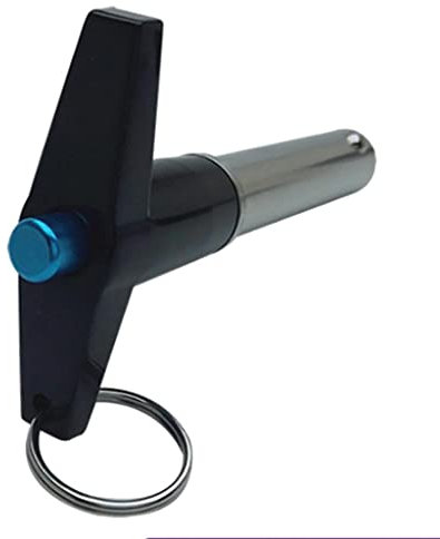 predolo Kugelsperrbolzen mit ergonomischem Griff für sichere Verriegelung, Schwarz, 35mm