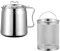 Folpus Deep Fryer Pot with Basket Stainless Steel Chip Fryer Pan Mini Deep Fat Fryer with Lid Oil Fryer Pot with Filters Oil Saving Small Fryer for Frying Fish Shrimp Chicken Onion Rings Chips, 2.0L