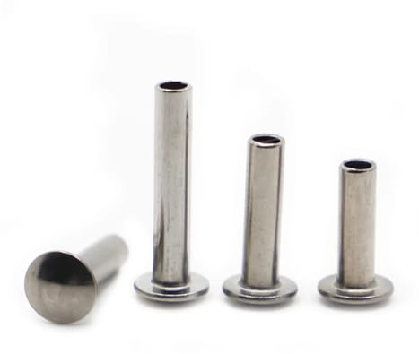 Aqxypas M5 A2 304 Remaches semitubulares de Cabeza Ovalada de Acero Inoxidable Cabeza Redonda Vástago Medio Hueco GB873 (Size : M5 10pcs, Color : 30mm)