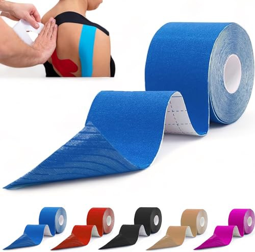 Kinesiology Tape, Blue, 5cm x 5m