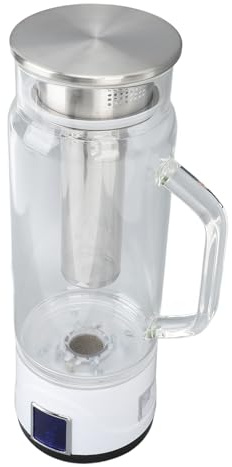 Yunir Hydrogen Water Kettle, 1000ml Hydrogen-Rich Water Bottle Generator, Electrolysis Machine with Tea Infuser, Detachable Touch Switch, Reduces Oxidative Stress